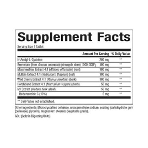 Таблетки Natural Factors Lung, Bronchial & Sinus Health - 45 tabs 2023-10-3832
