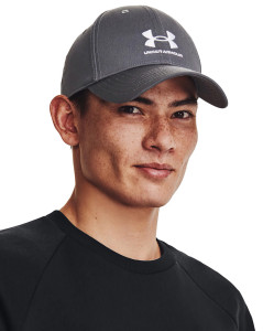 Кепка UA Mens Sportstyle Lockup Adj cірий Уні OSFM 1381645-012