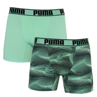 Труси-боксери Puma ACTIVE BOXER PRINT 2P зелений, чорний Чол M 501010001-003