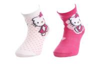 Шкарпетки HELLO KITTY SOCKS білий, пурпурний Діт 19-22 36785-1