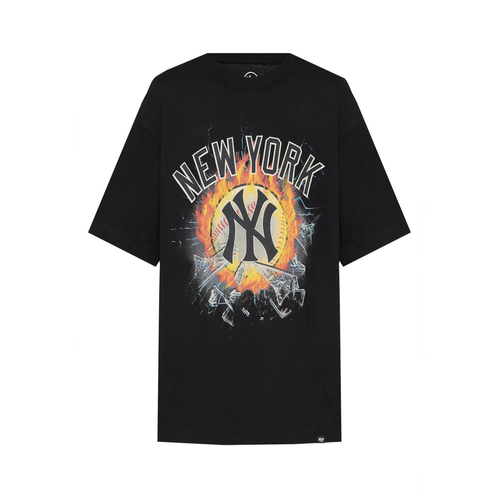 Футболка 47 Brand NEW YORK YANKEES POINT LINE 658325BK-FS