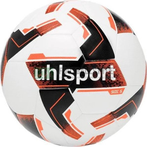М'яч футбольний Uhlsport RESIST SYNERGY біло-чорно-жовтогарячий 1001720 01 1001720-01