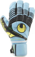 Рукавиці воротарські Uhlsport ELIMINATOR ABSOLUTGRIP чорно-жовто-блакитні 1000121 01 1000121-01