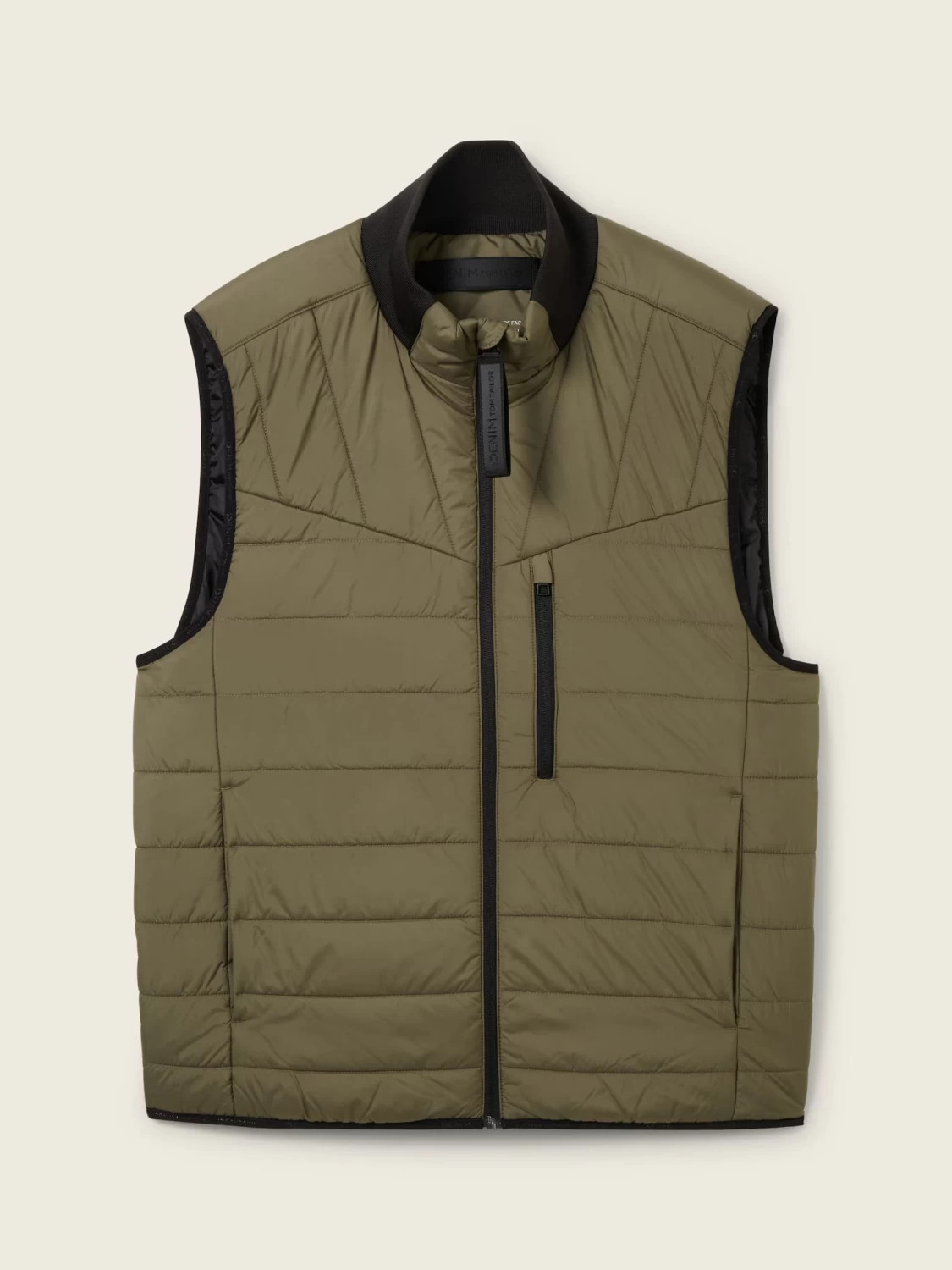Безрукавка Denim Herren Weste 1038924-10415 Tom Tailor L Хакі 1038924-10415