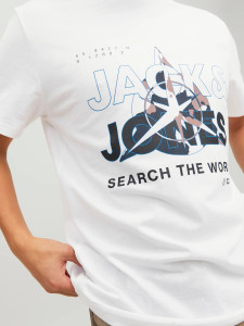 Футболка JCOHUNT TEE SS CREW NECK LN 12228391-White Jack&Jones L Білий 12228391-WHITE