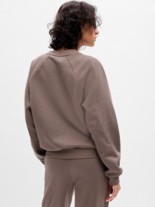 Світшот CREWNECK LOGO RAGLAN SWEATSHIRT 765585-04 GAP S Коричневий 765585-04