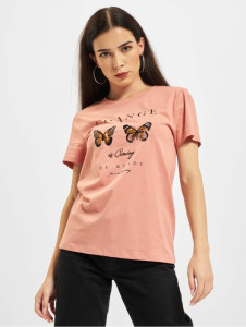Футболка ONLKITA LIFE REG S/S BUTTERFLY BOX JRS 15235745-Desert Sand-Print: CHANGE ONLY S Персиковий 15235745-DESERT SAND-PRIN