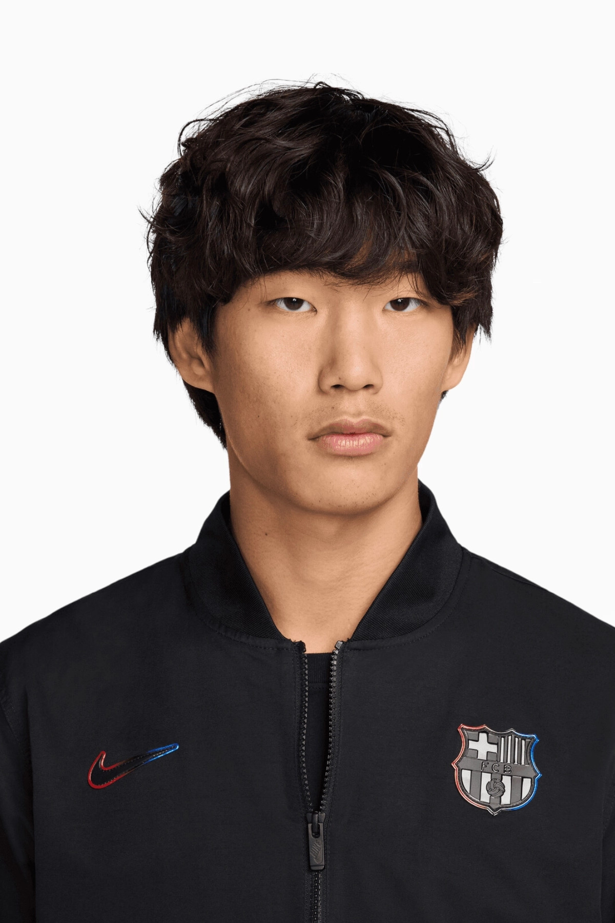 Олімпійка чоловіча Nike Fcb Mnsw Spewvnul Bombr Black FV3672-010