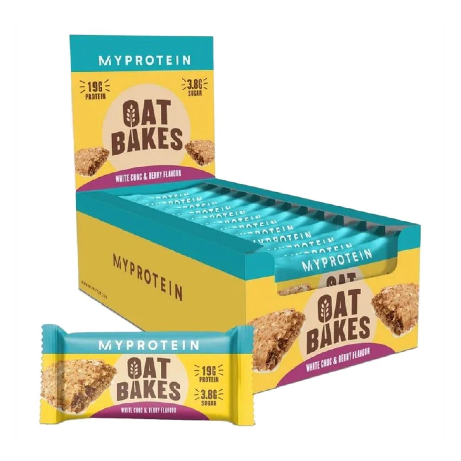 Батончик Myprotein Oat Bakes - 12x75g White Choc & Berry Flavour (До 08.25) 2023-10-5740