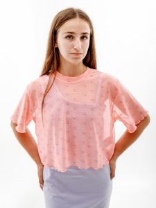 Футболка Nike W NSW AIR AOP MESH SS CROP TOP DV8245-611