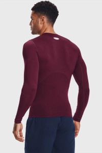 Лонгслів UA HG Armour Comp LS бордовий Чол LG 1361524-609