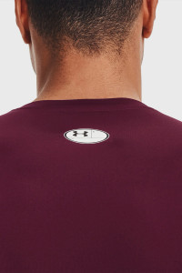 Лонгслів UA HG Armour Comp LS бордовий Чол LG 1361524-609