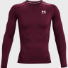Лонгслів UA HG Armour Comp LS бордовий Чол LG 1361524-609
