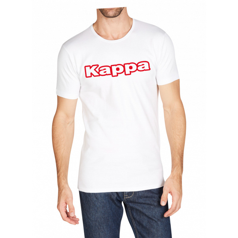 Футболка Kappa T-shirt Mezza Manica Girocollo con stampa logo pet білий Чол L K1335 BIANCO