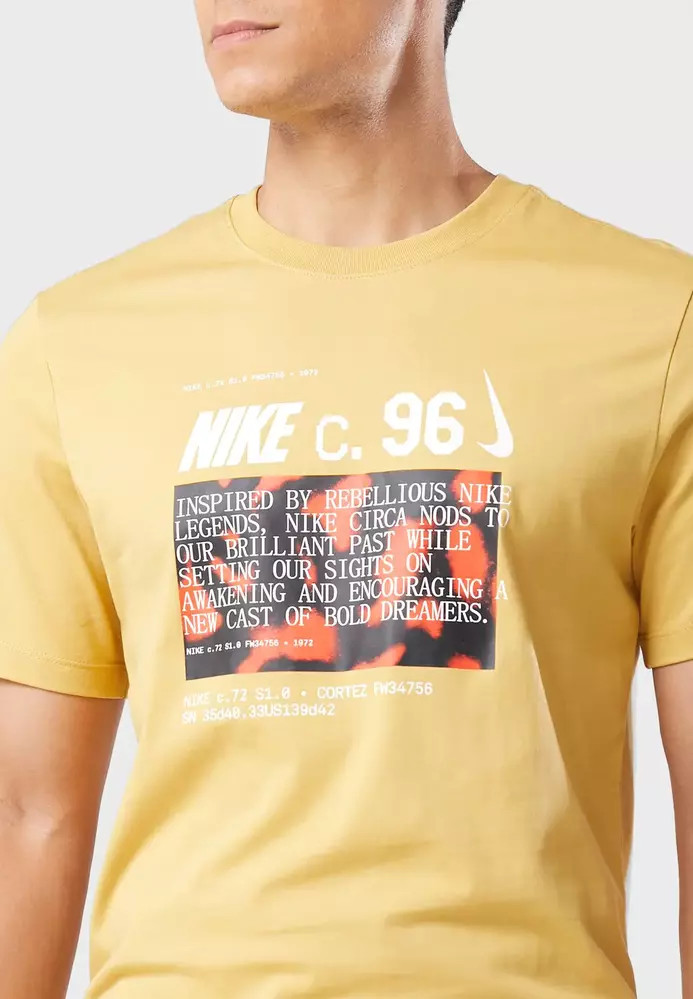 Футболка Nike Circa Tee Yellow DZ2687-725 S DZ2687-725