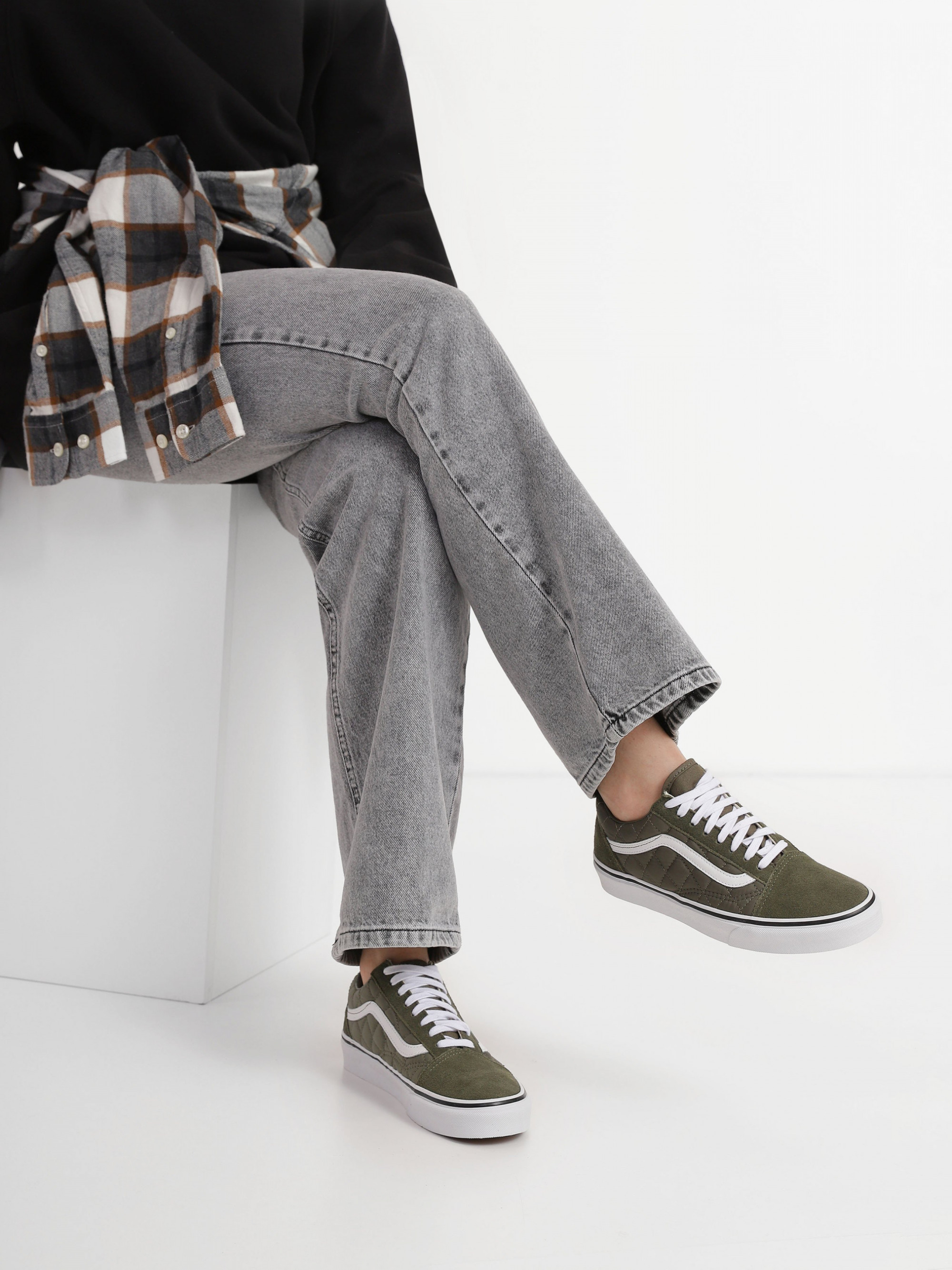 Кеди Vans OLD SKOOL QUILTED TRAINERS VN0A5JMIRQV1SH