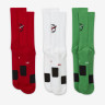 Шкарпетки Nike U NK CREW EVERYDAY BBALL 3PR білий, зелений, червоний Уні 38-42 DA2123-909