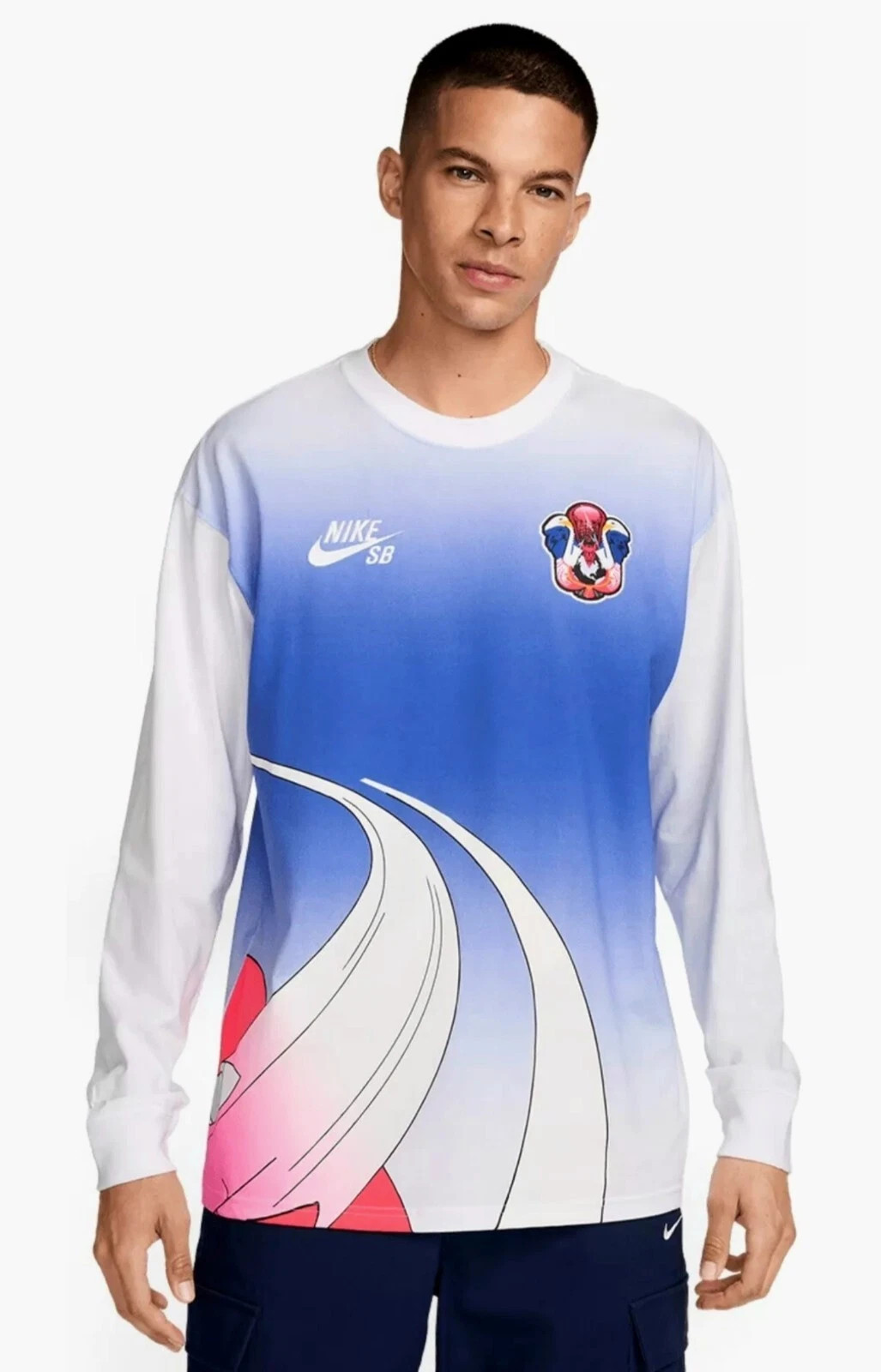Лонгслів Nike SB Team USA Olympics L/S Federation Skate Tee White/White HF4376-100