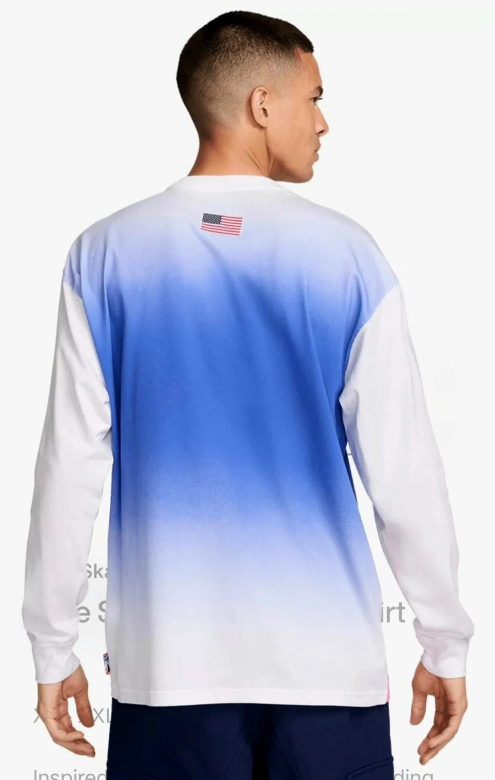 Лонгслів Nike SB Team USA Olympics L/S Federation Skate Tee White/White HF4376-100