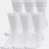 Шкарпетки Under Armour Essential 6pk Crew білий LG (1387058-100) 1387058-100