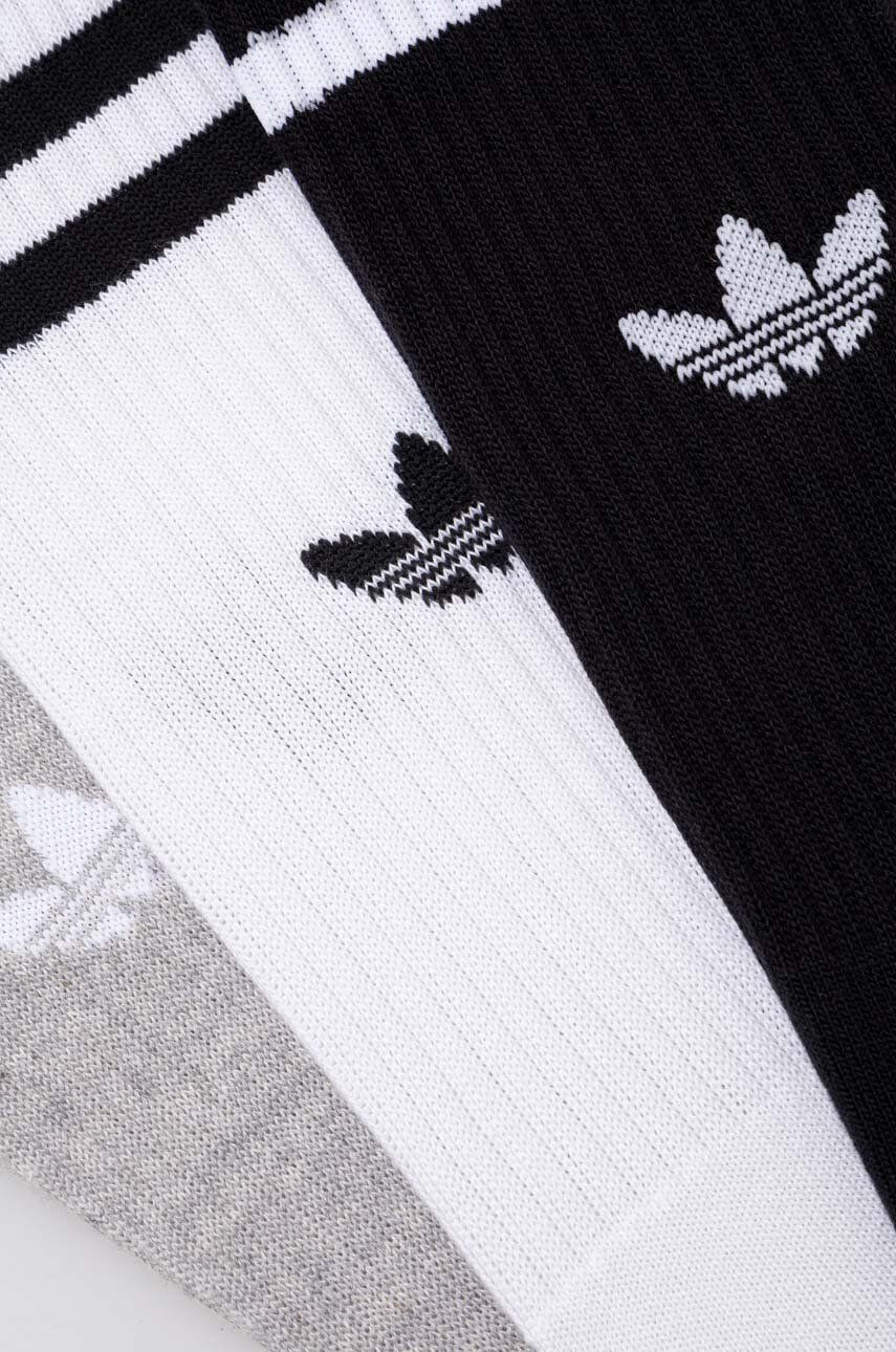 Шкарпетки Adidas HIGH CREW SOCK білий, сірий, чорний Уні M (40-42) IU2653
