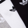 Шкарпетки Adidas HIGH CREW SOCK білий, сірий, чорний Уні M (40-42) IU2653