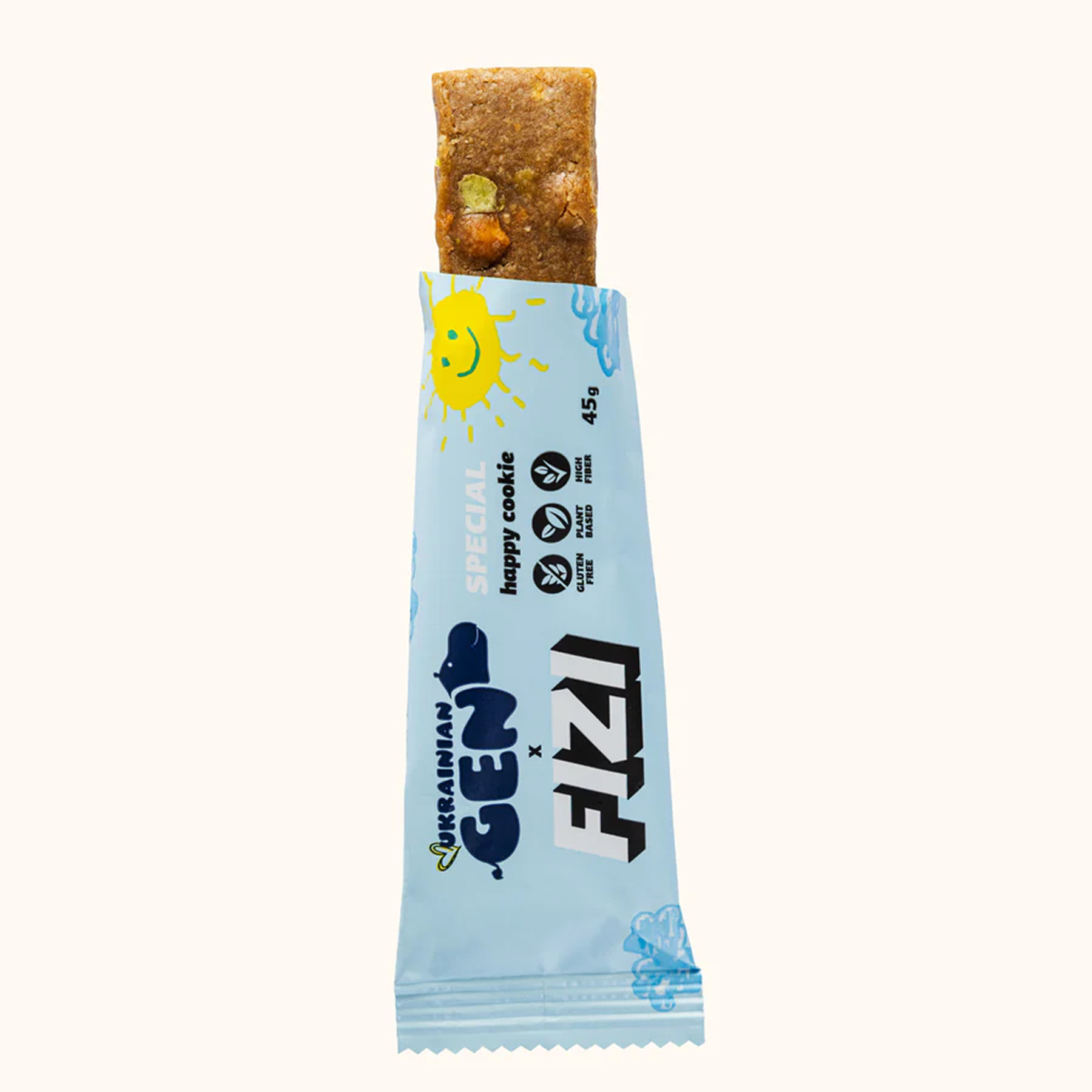 Батончик FIZI Fizi Protein Bar Special - 10x45g Happy Cookies 2023-10-5673