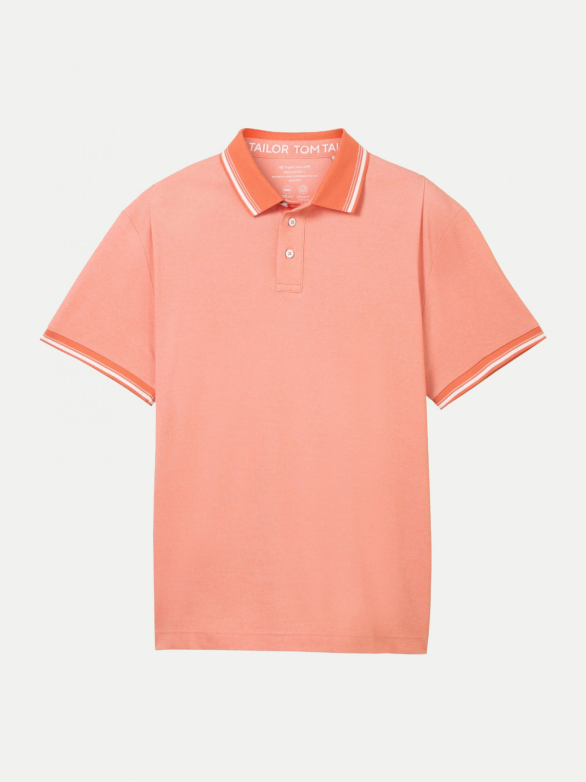 Поло Polo Shirt 1041795ХХ12642 Tom Tailor L Кораловий 1041795ХХ12642