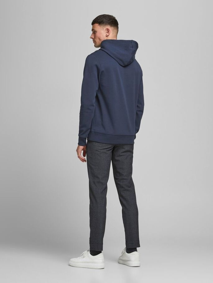 Худі JJEBASIC SWEAT HOOD NOOS 12182537-Navy Blazer-Fit:REG Jack&Jones S Темно-синій 12182537-NAVY BLAZER-FIT: