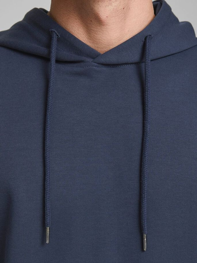 Худі JJEBASIC SWEAT HOOD NOOS 12182537-Navy Blazer-Fit:REG Jack&Jones S Темно-синій 12182537-NAVY BLAZER-FIT: