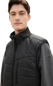 Безрукавка Denim Herren Weste 1038924-29999 Tom Tailor L Чорний 1038924-29999