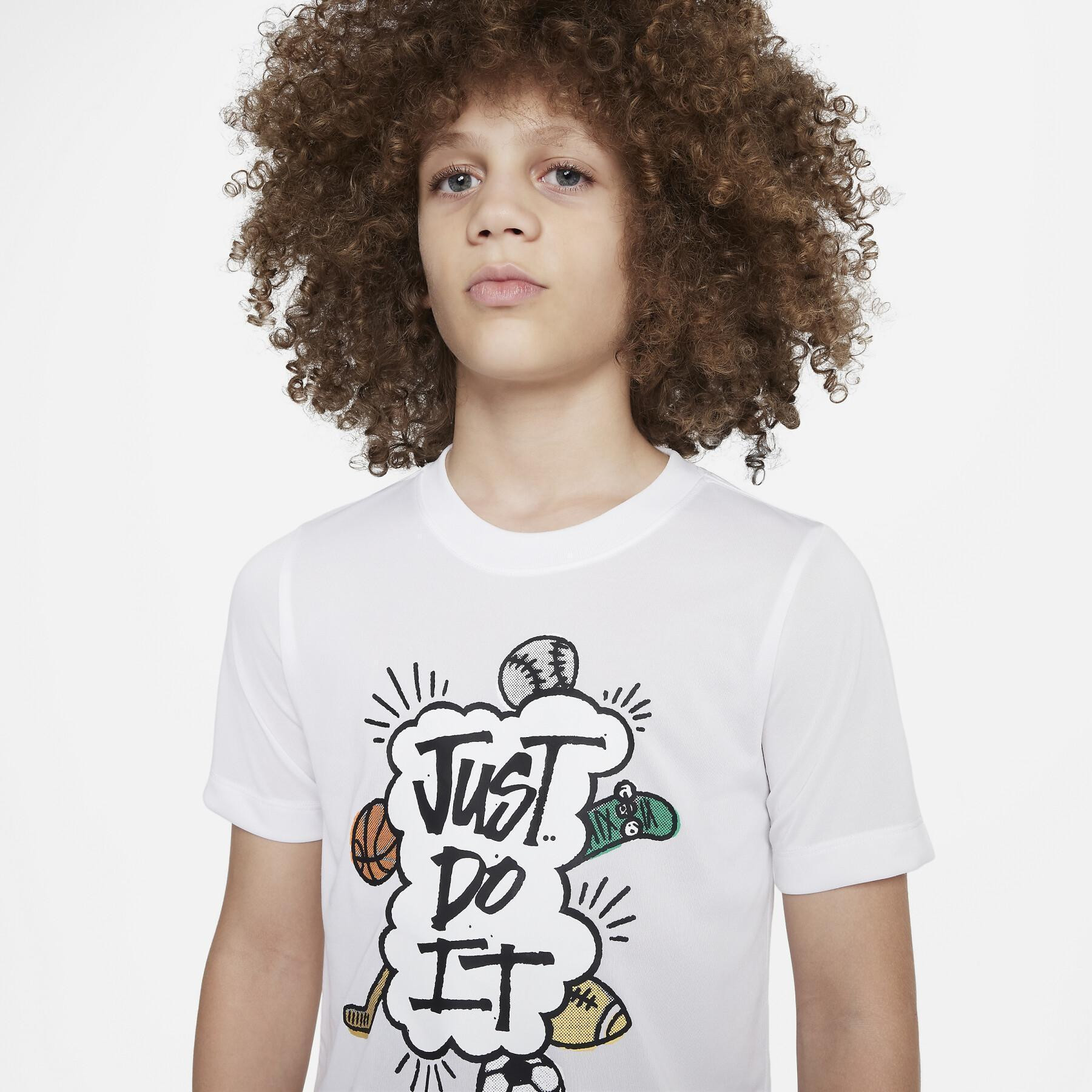 Футболка дитяча Nike Dri-Fit Just Do It Multi Sport Tee White DX9534-100