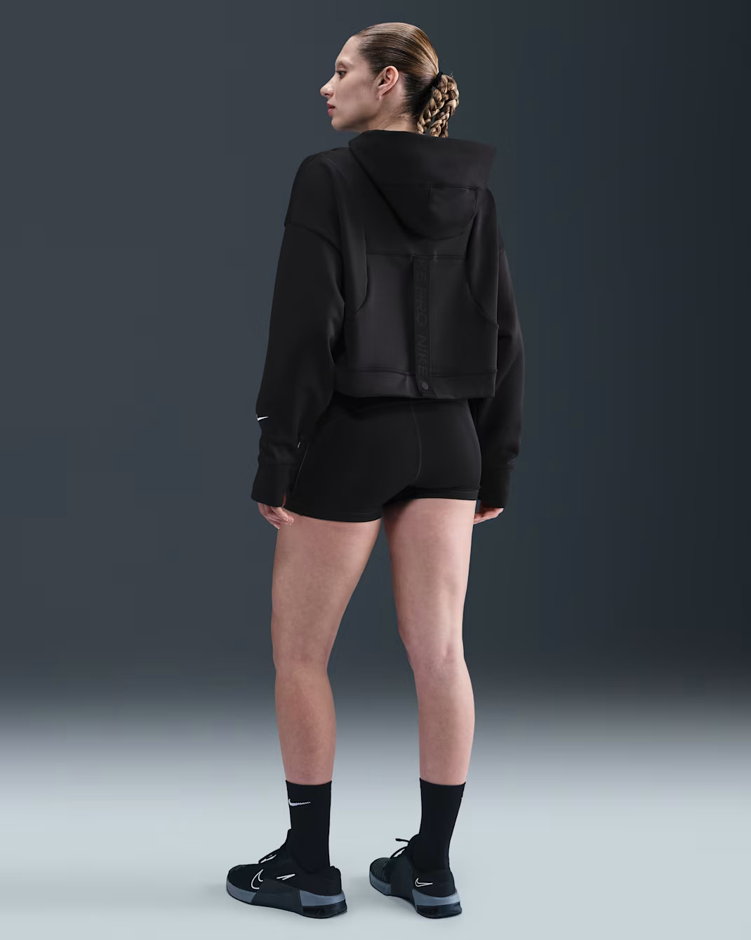 Худі жіноче Nike Pro Therma-Fit Fleece Hoodie Black HV3600-010