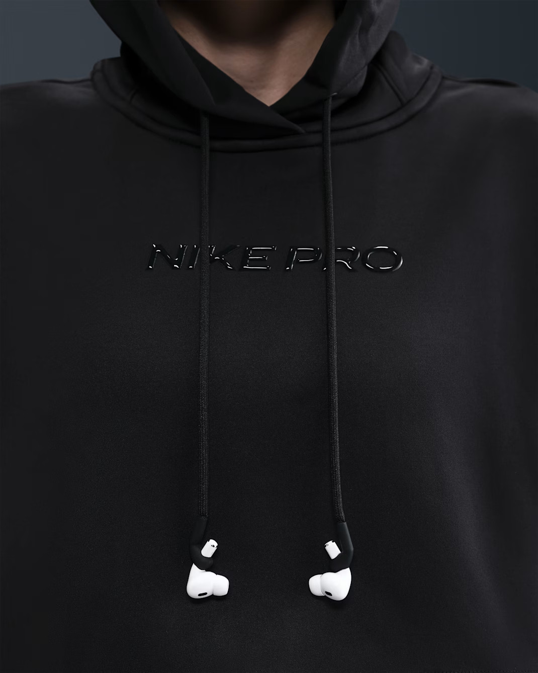 Худі жіноче Nike Pro Therma-Fit Fleece Hoodie Black HV3600-010
