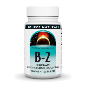 Таблетки Source Naturals Vitamin B-2 100 mg - 100 tabs 2023-10-6134