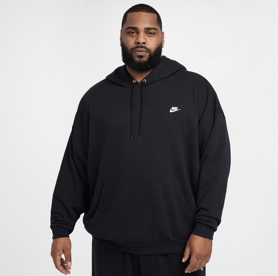 Худі чоловіче Nike Club Ft Oversized Po Hdy Black HJ1816-010