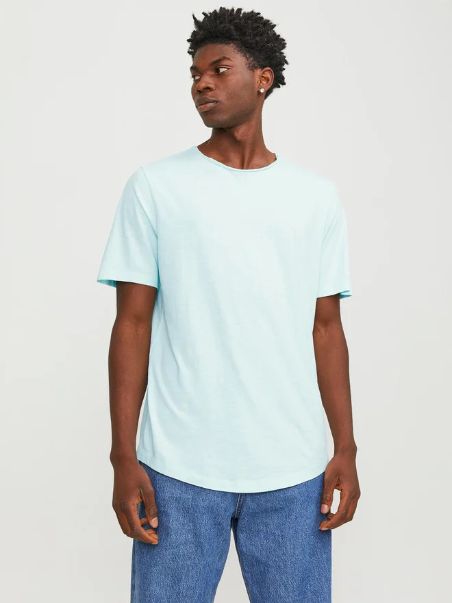 Футболка Jack & Jones JJEBASHER TEE O-NECK SS NOOS 12182498-SoothingSea