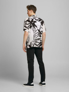 Сорочка пляжна JORCOCO RESORT SHIRT SS BLK 12187990 White Jack&Jones L Білий 12187990WHITE