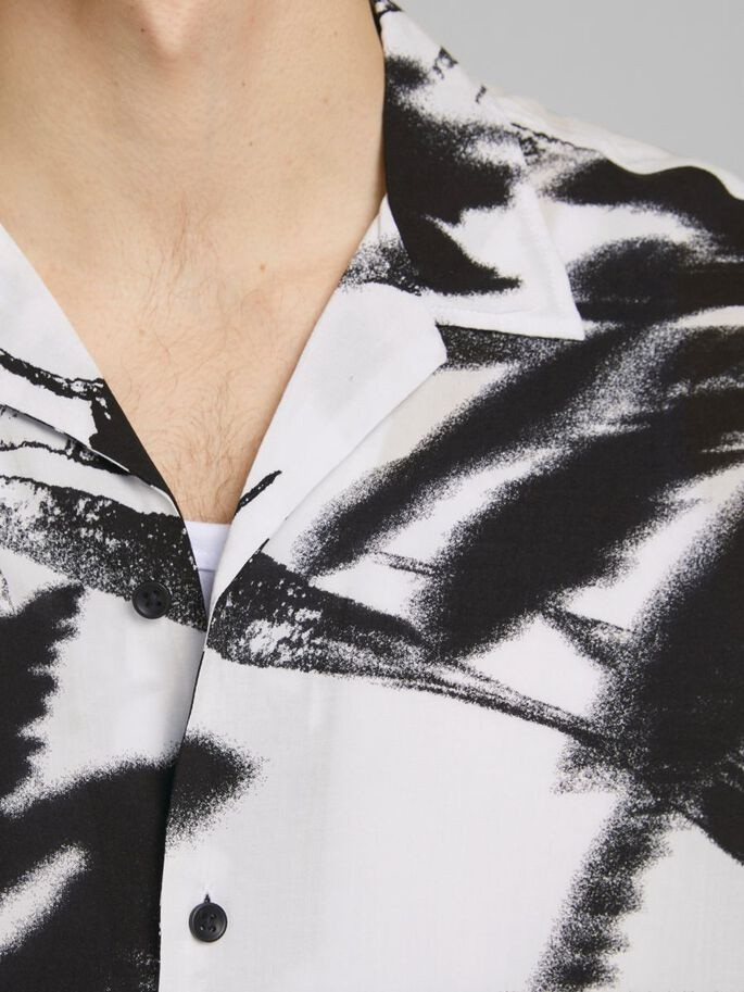 Сорочка пляжна JORCOCO RESORT SHIRT SS BLK 12187990 White Jack&Jones L Білий 12187990White
