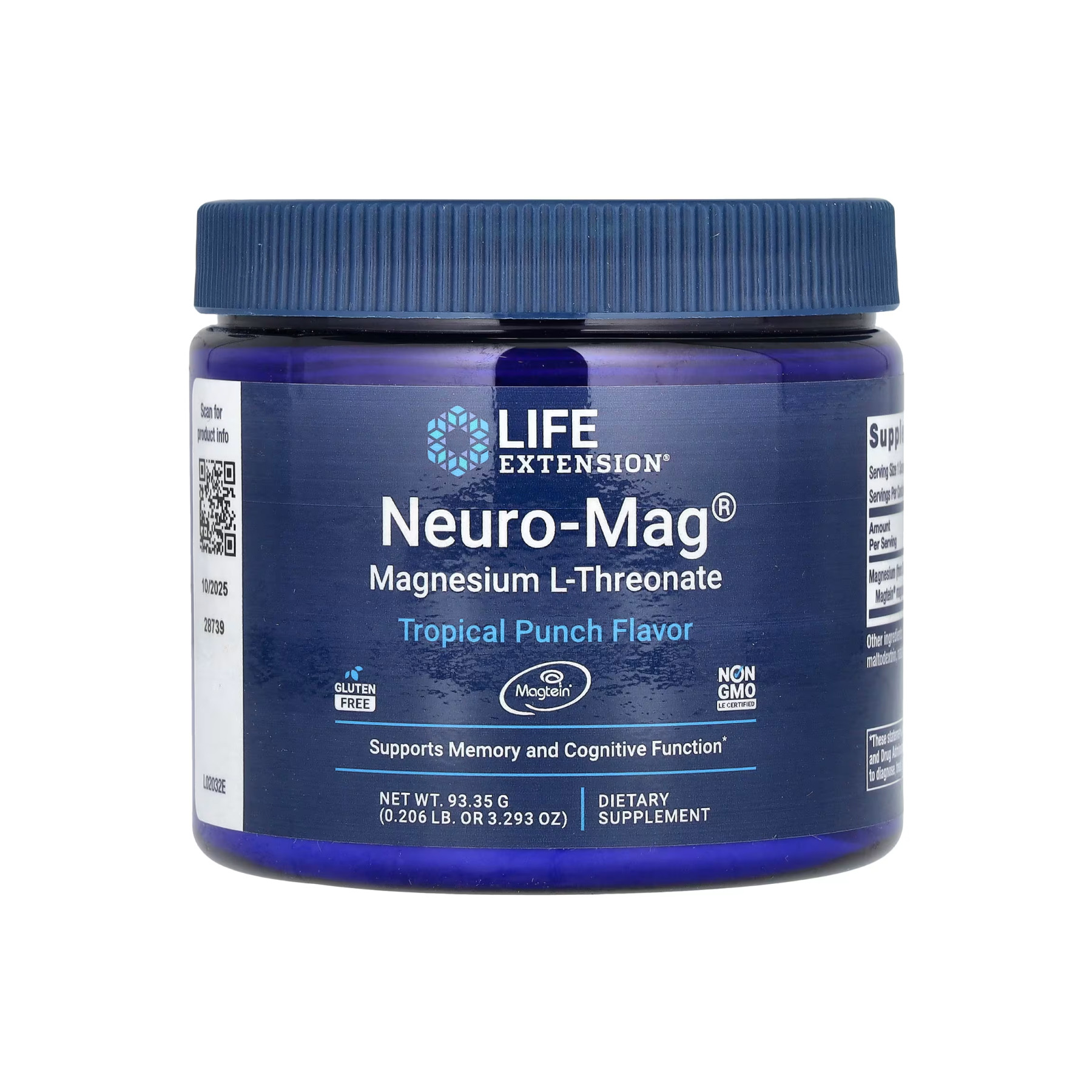 Рідина Neuro-Mag® Magnesium L-Threonate - 93.35g 2022-10-1944