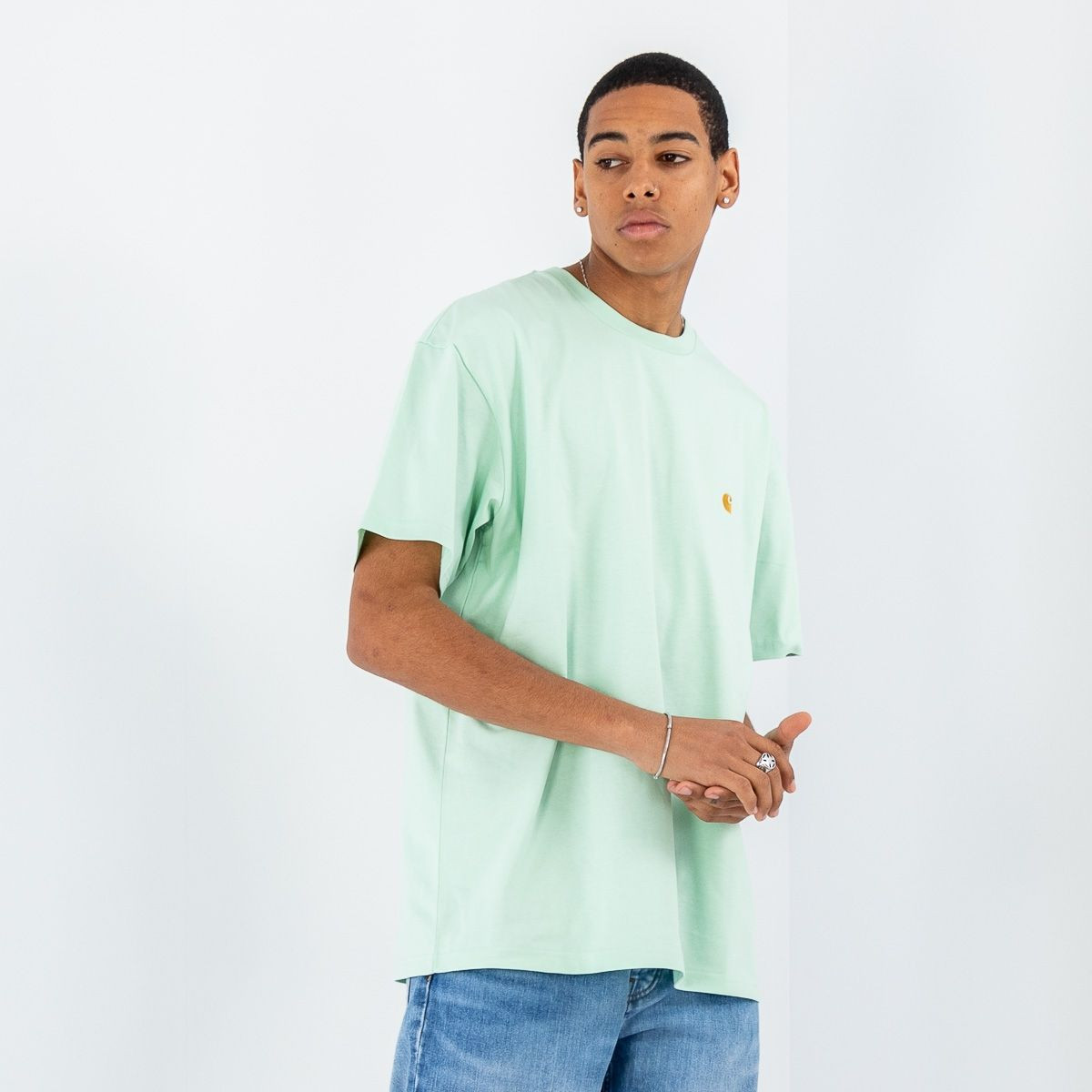 Футболка Carhartt Wip S/S Chase T-Shirt  green I026391 356
