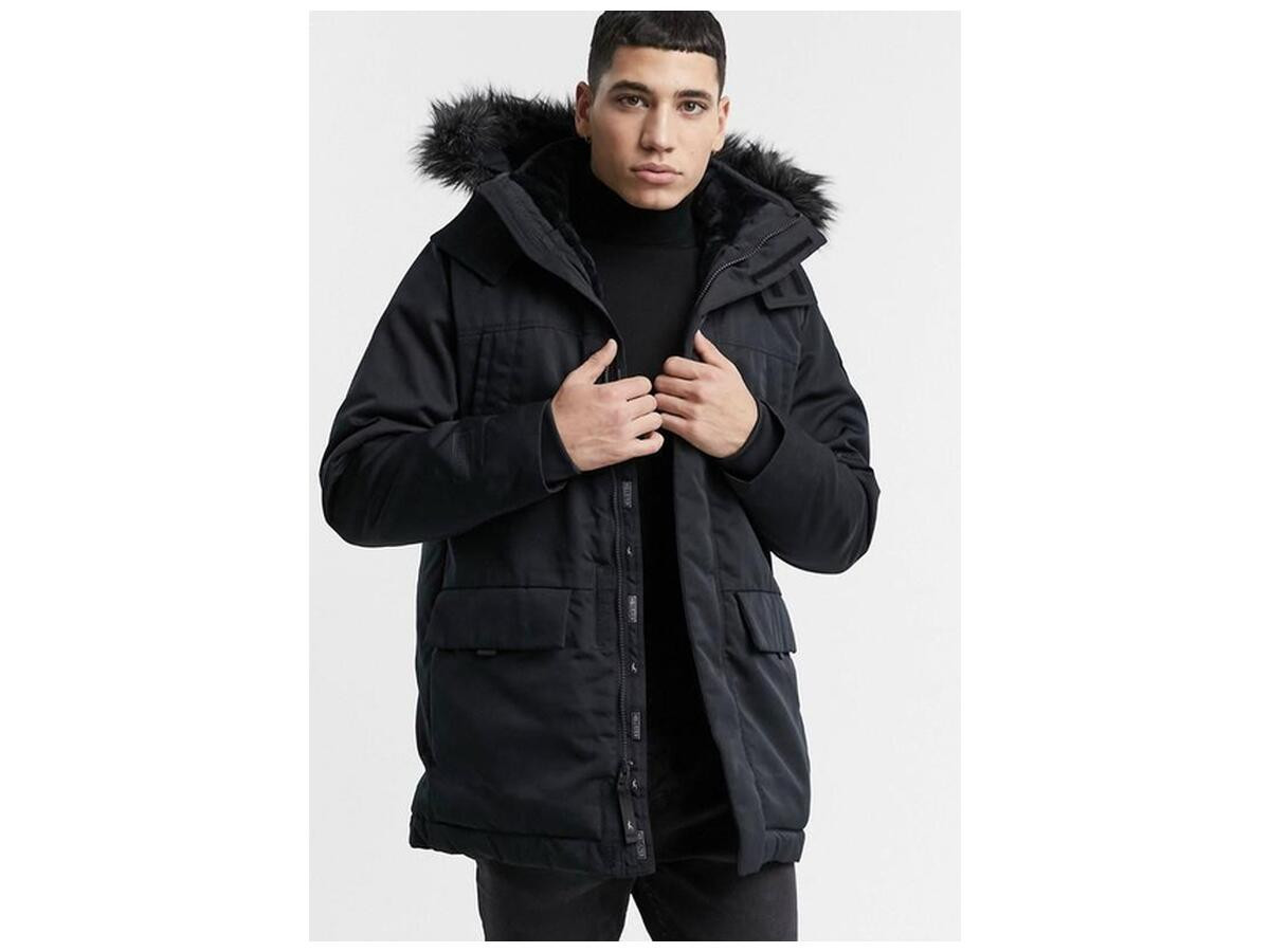 Парка Hollister Faux Fur Lined Parka 332-324-0527-900