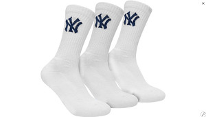Шкарпетки New York Yankees 3 pk Crew білий Уні 31-34 15100002-1001