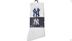 Шкарпетки New York Yankees 3 pk Crew білий Уні 31-34 15100002-1001