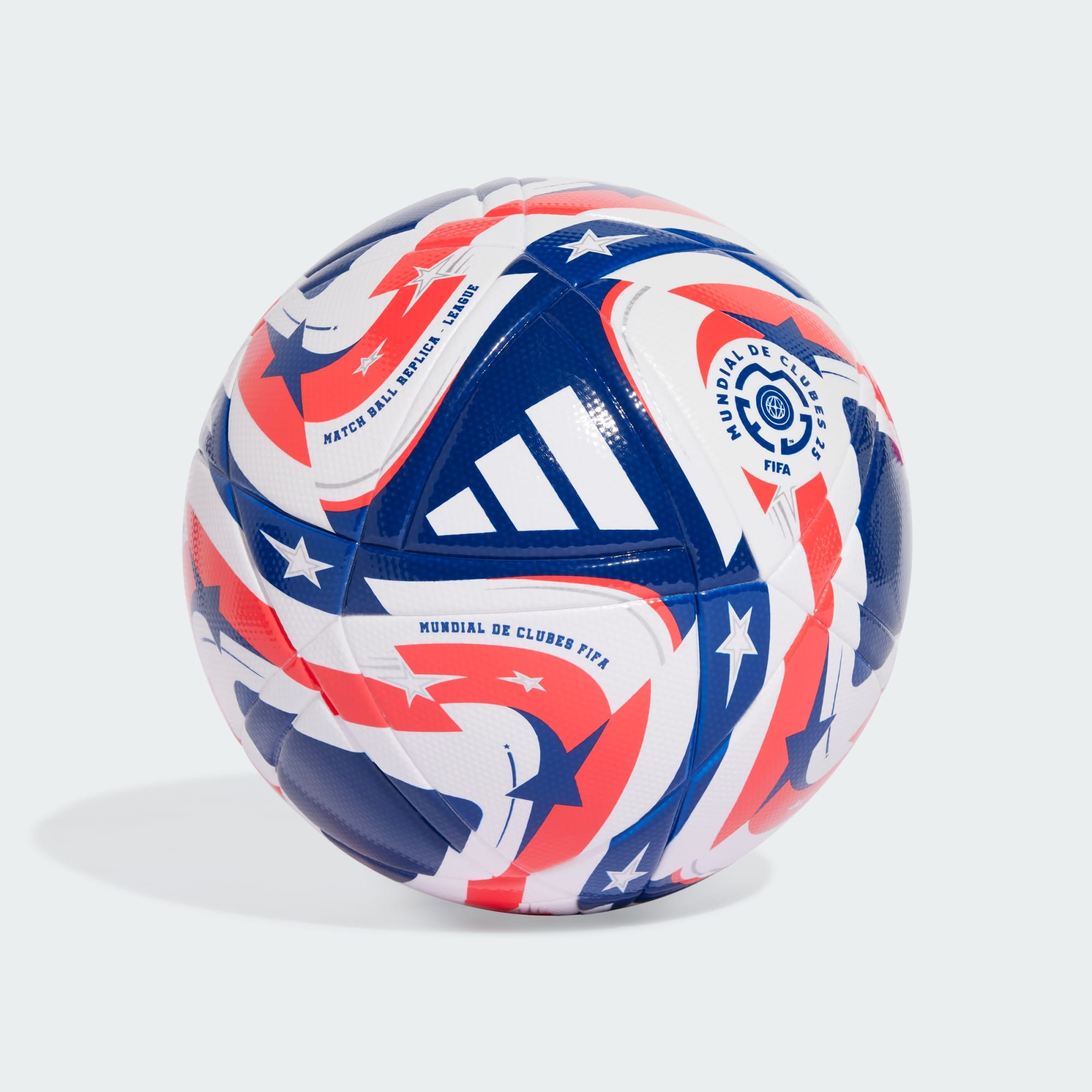 М'яч футбольний Adidas FIFA Club World Cup League Trainingsball 2025 біло-синьо-червоний Уні 5 JD3824