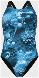 Купальник жіночий BLUE FLOWERS SWIMSUIT V BACK 009027-850