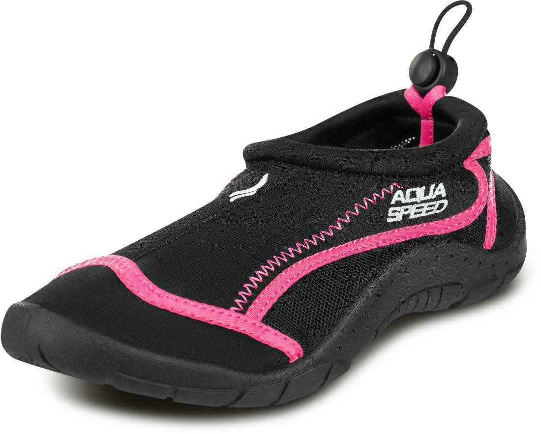 Аквашузи Aqua Speed AQUA SHOE MODEL 28D 9560 чорний, малиновий Уні 35 DT-704-19, Цвет чорний, малино DT-704-19
