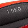 Обважнювачі зап'ястя Reebok Flexlock Wrist Weights чорний, червоний Уні 1.0 кг RAWT-11261