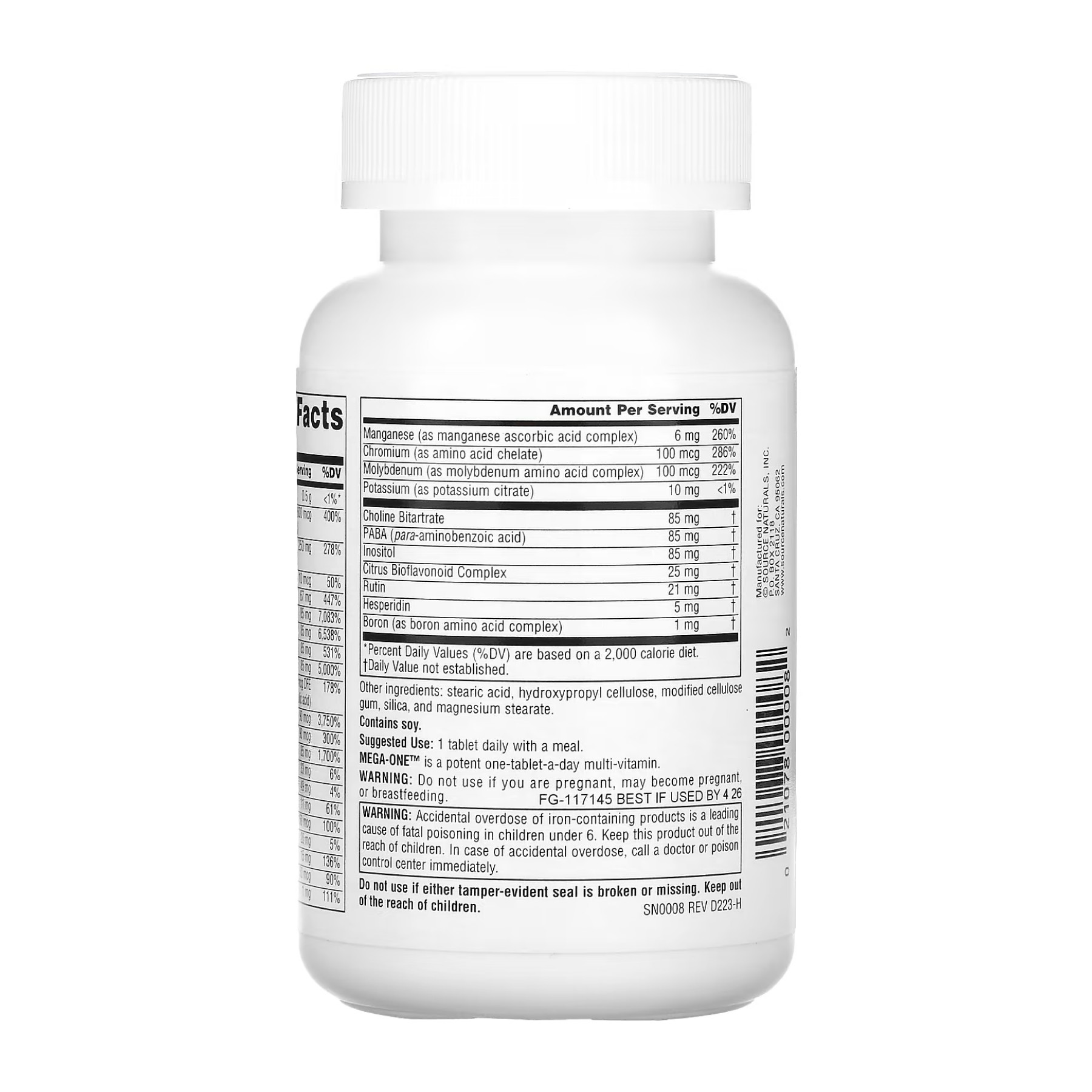 Таблетки Source Naturals Mega-One™ - 30 tabs 2023-10-2673