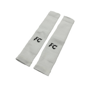 Гетри футбольні "FC" обрізані (білий) F2024-156 F2024-156